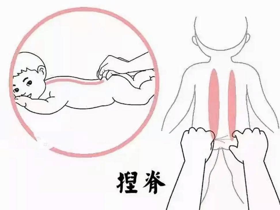 technique massage Nie Ji dos enfant médecine chinoise